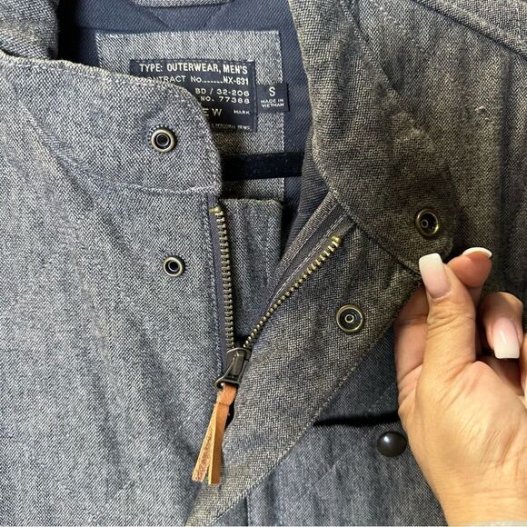 J Crew Mens Sussex Quilted Jacket size small utility barn coat - Picture 6 of 12